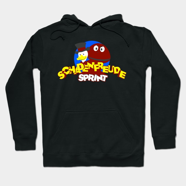 Schadenfreude in TV Hoodie by Mikey Miller